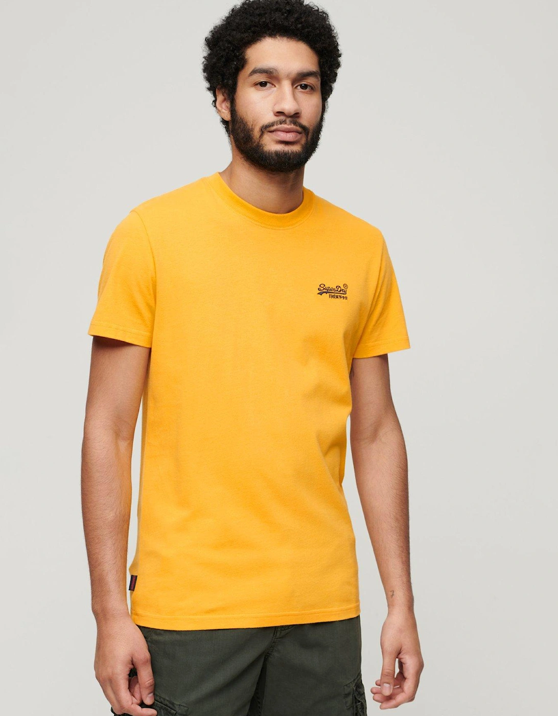 Essential Logo Embroidered T-Shirt - Bright Yellow, 6 of 5