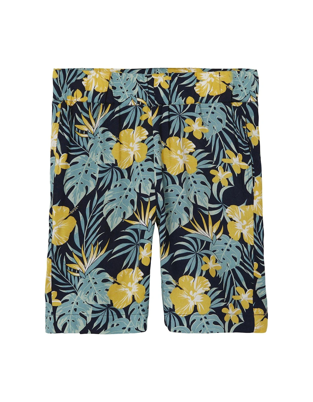 Boys Tropical Print Co-Ord Shorts - Dark Sapphire Tropical, 5 of 4