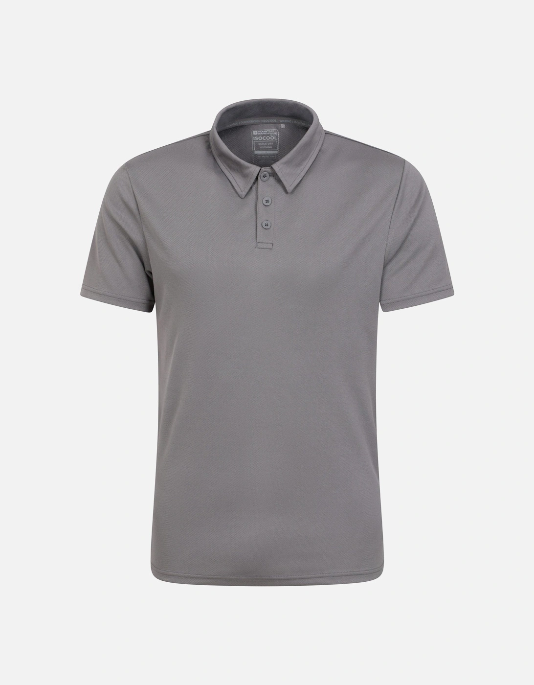 Mountain Warehouse Men's Grey Endurance Isocool Polo Shirt - Size: 46