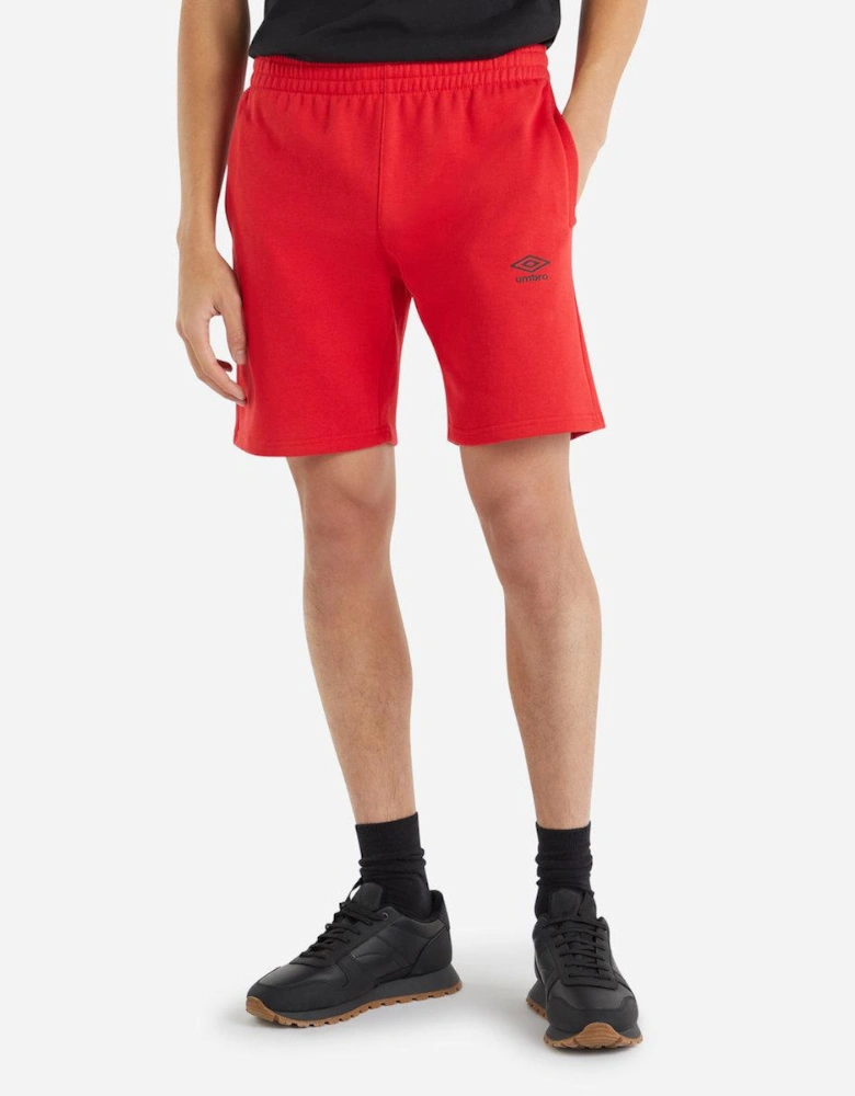 Mens Fleece Logo Casual Shorts