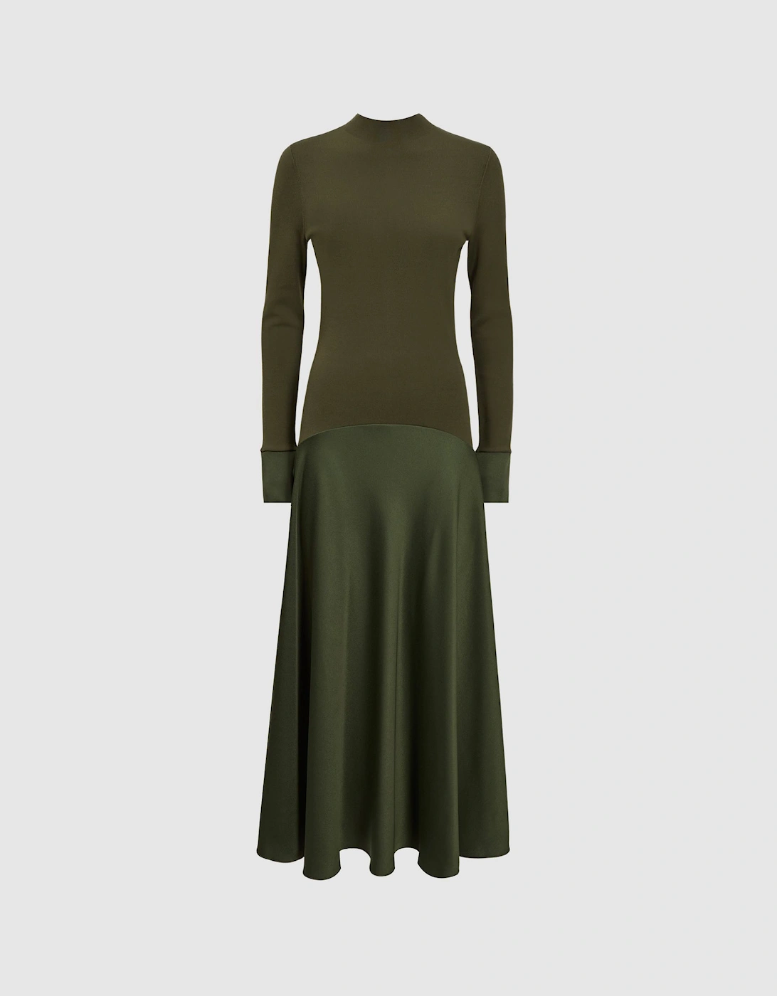 Florere Knitted Satin Midi Dress, 2 of 1