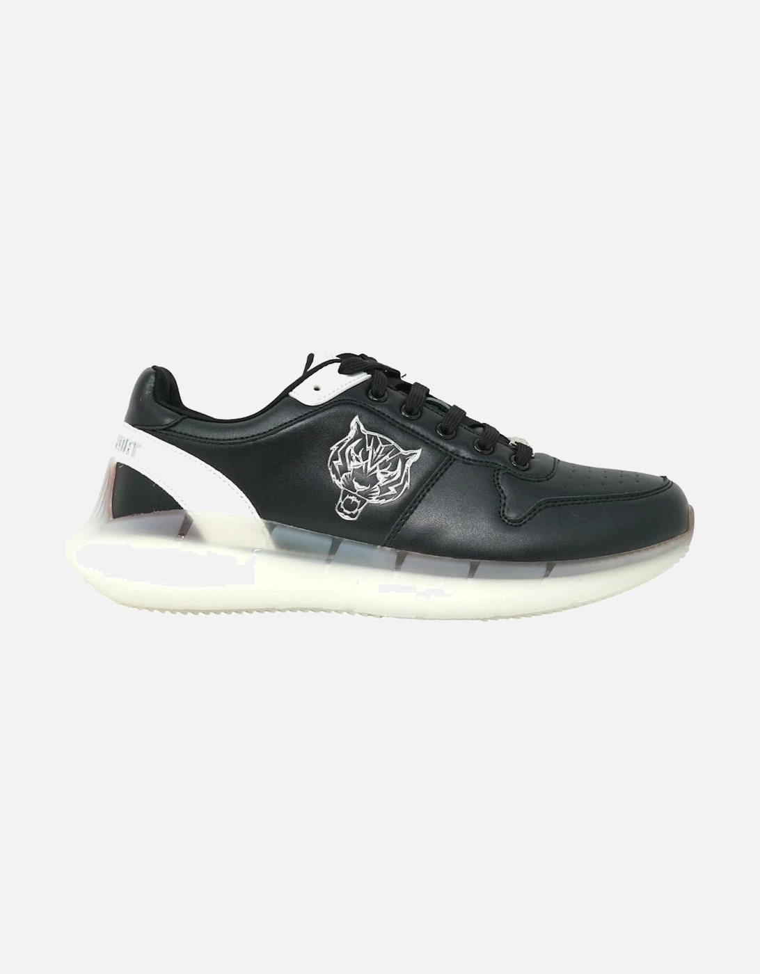 Plein Sport Silver Tiger Logo Black Sneakers, 5 of 4