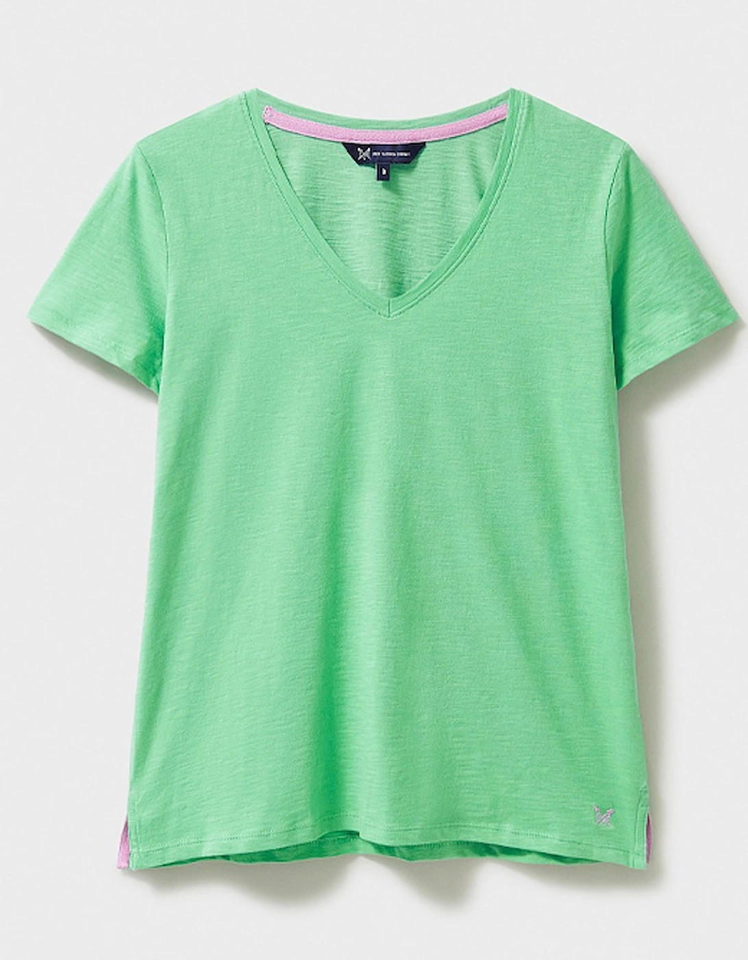 Women's Perfect V-Neck Slub T-Shirt Jade