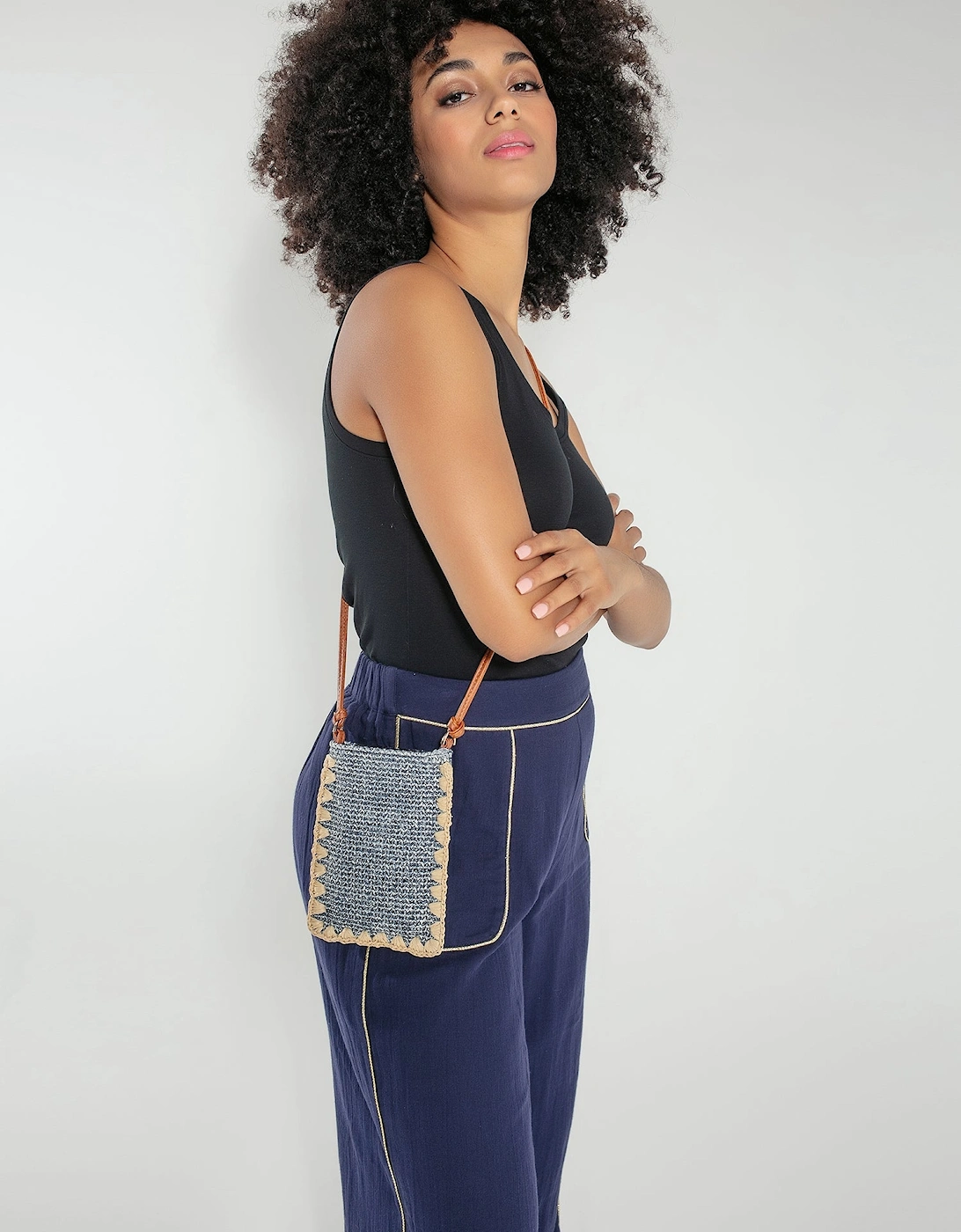 Nooki Design Women's Phoebe Phone Case in Blue Mix - Navy - Size: ONE,