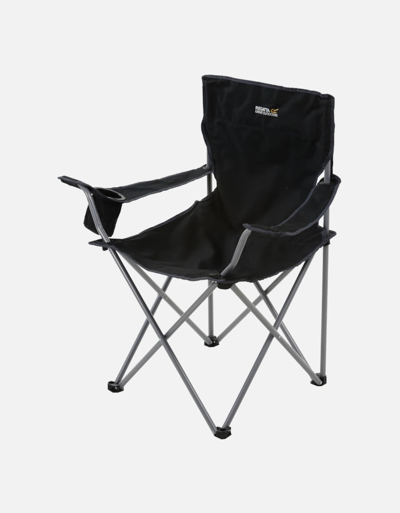 Isla Folding Camping Lounge Chair - Seal Grey