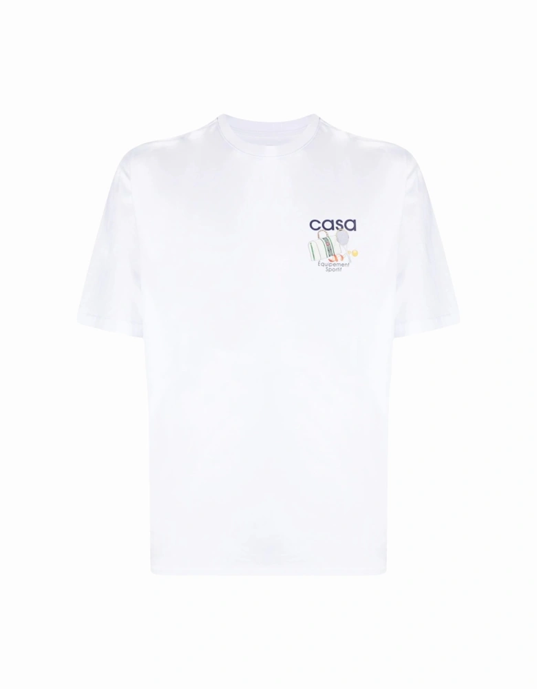 Equipment Sportive Cotton T-Shirt in White