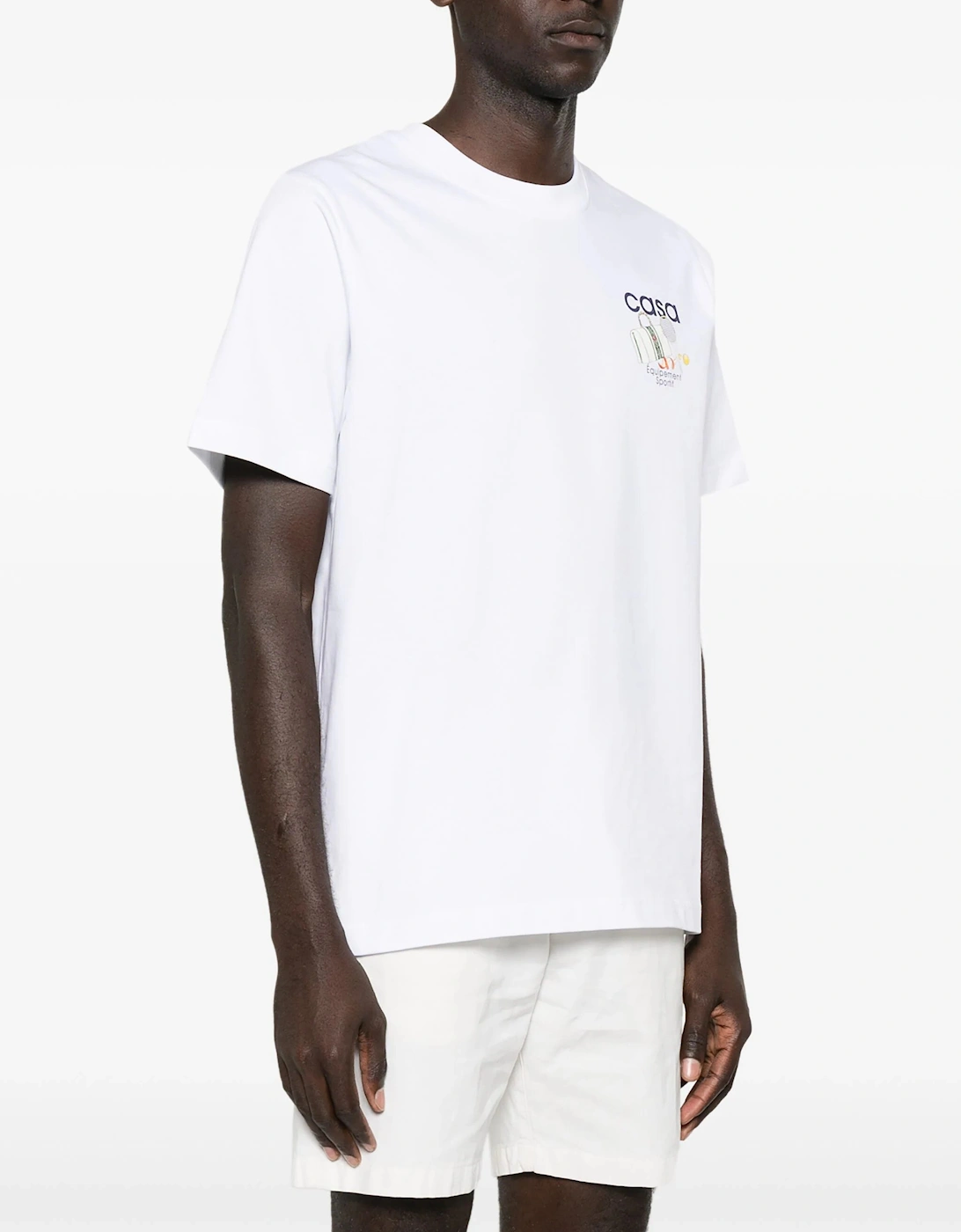 Equipment Sportive Cotton T-Shirt in White