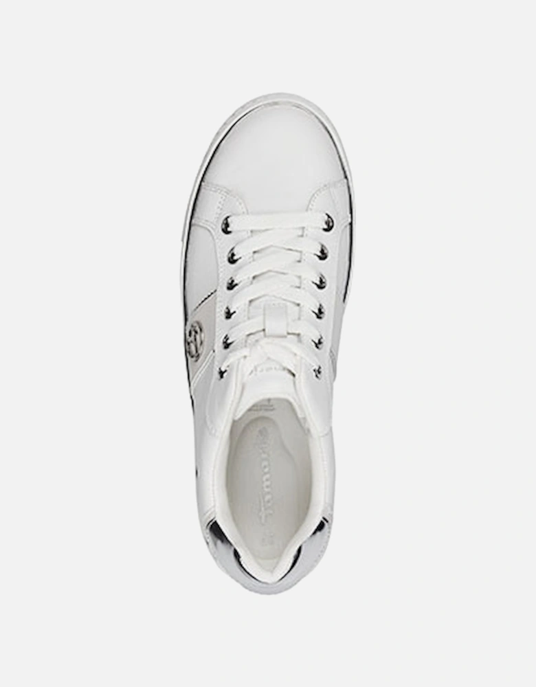 Women's Wedge Trainer White/Silver