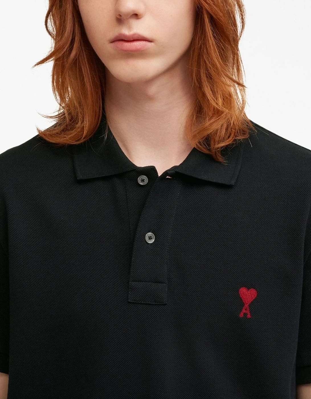 AMI De Coeur Polo Shirt Black