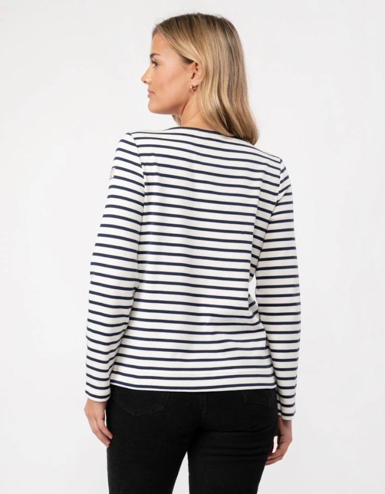 New Harbour Womens Striped Breton Top