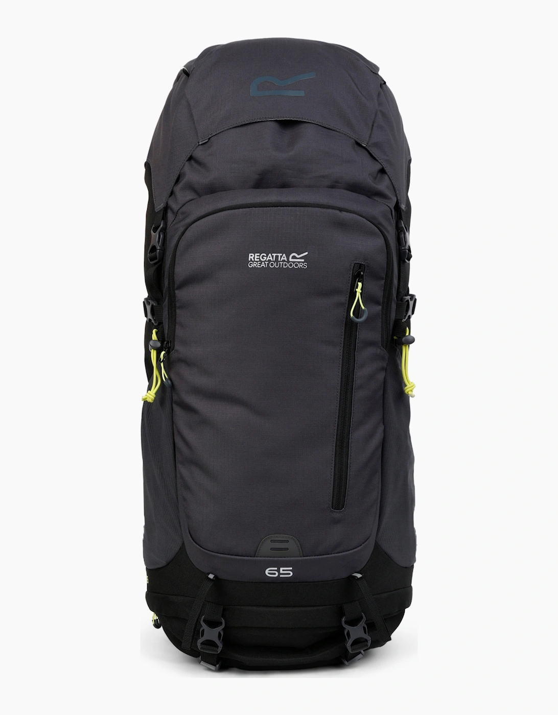 Regatta Unisex Black Highton V2 65L Hiking Backpack - Size One Size