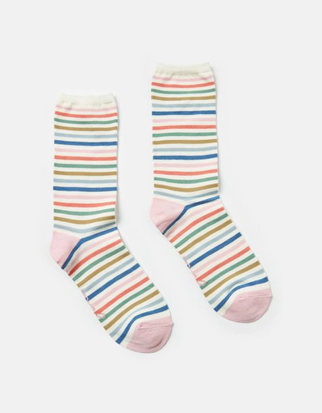 Everyday Socks Cream Stripe Multi, 4 of 3