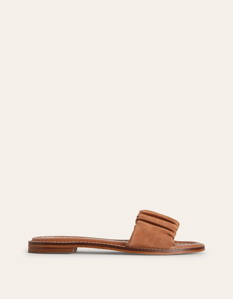 Ruched Flat Sandals