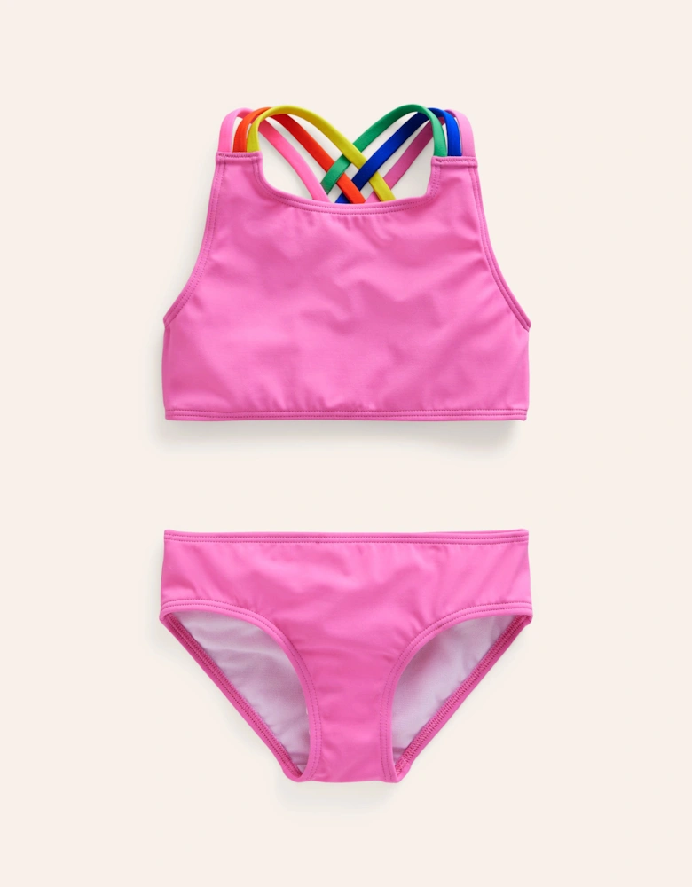Rainbow Cross-Back Bikini