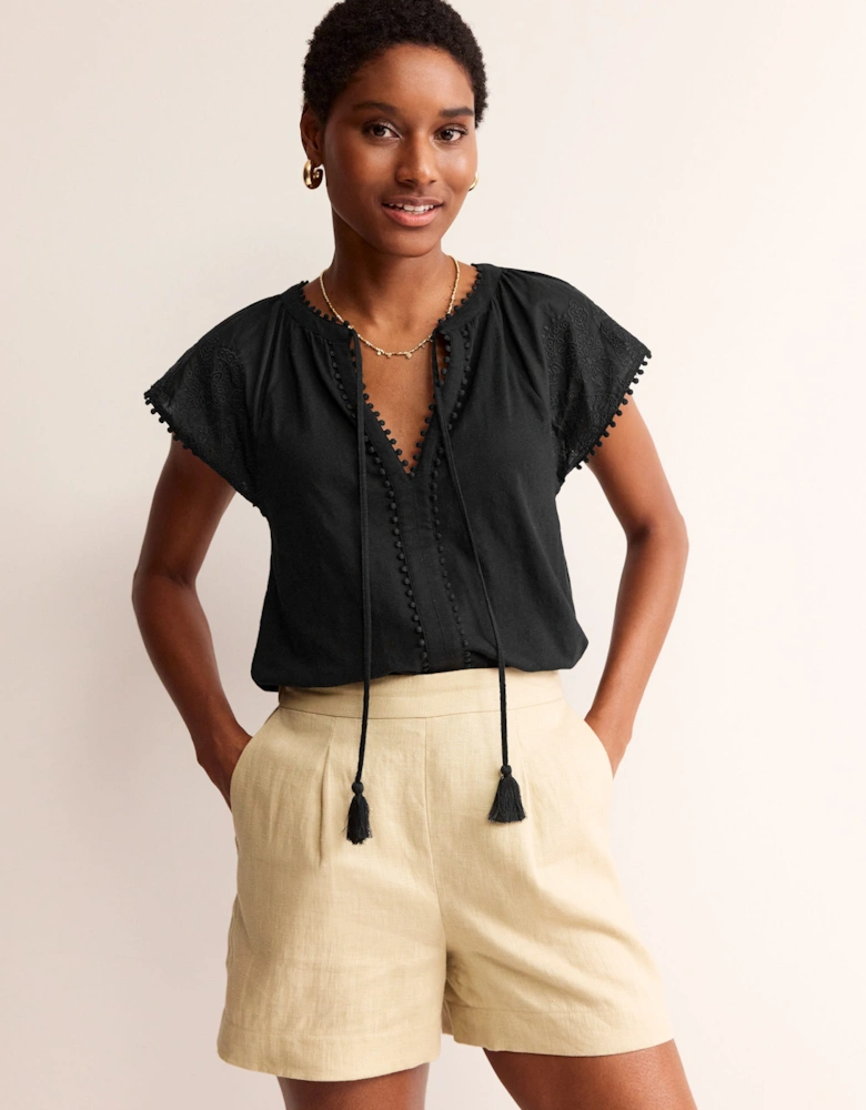 Millie Woven Mix Top