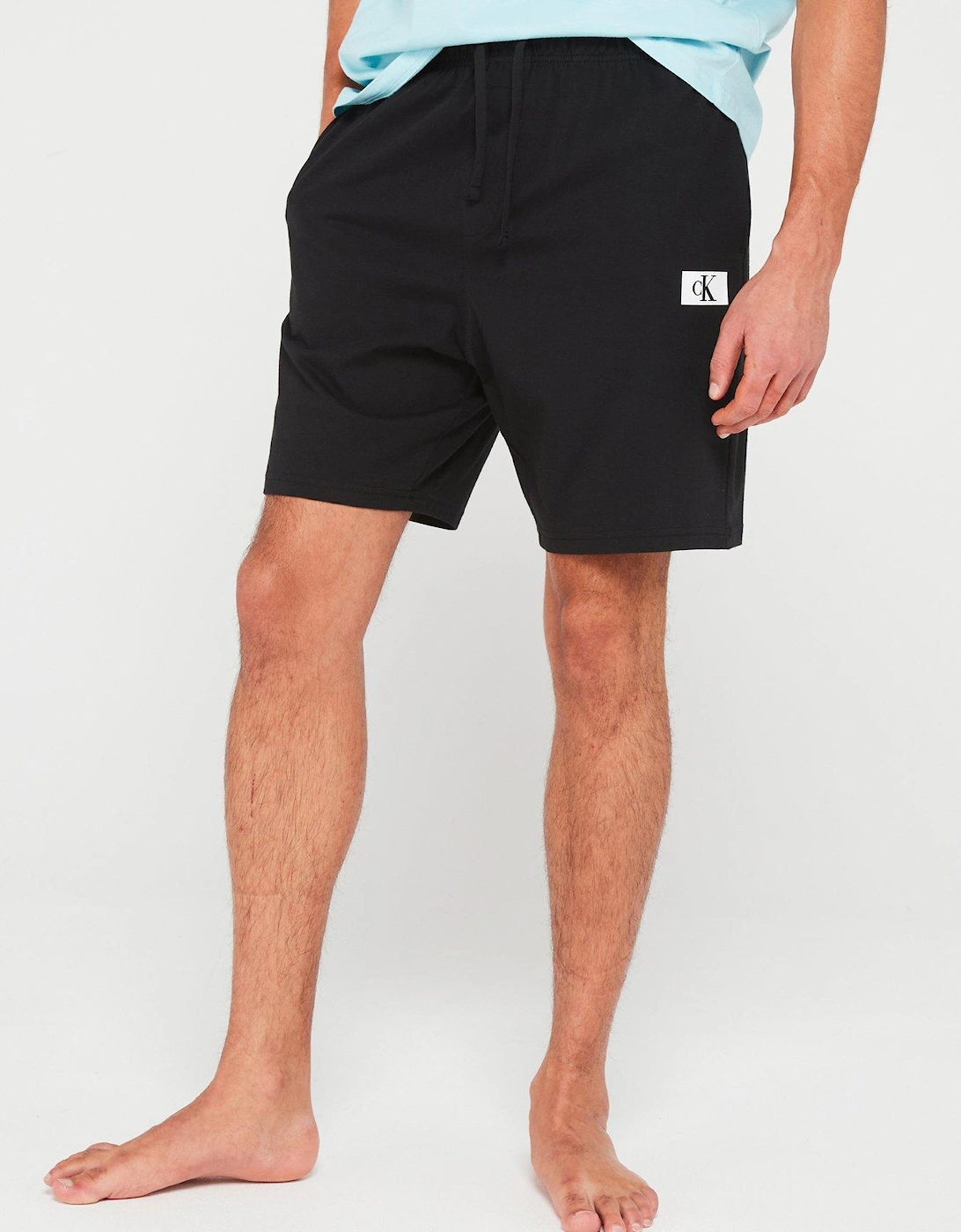 Loungewear Sleep Shorts - Black , 2 of 1