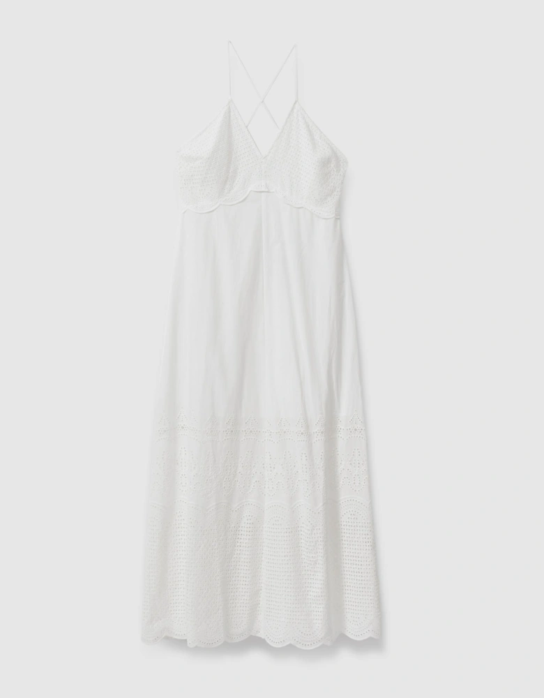 Cotton Broderie Maxi Dress