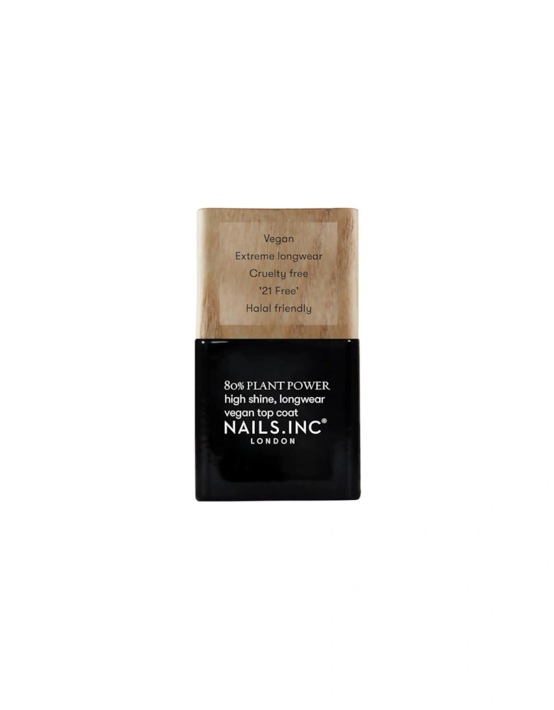 nails inc. Plant Power Nail Varnish Top Coat 14ml