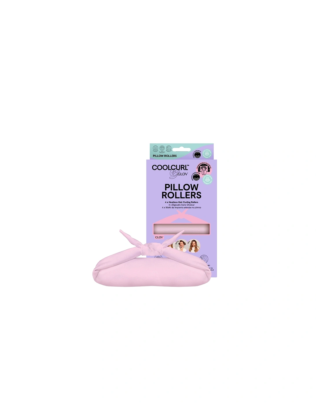 Coolcurl Heatless Hair Curling Rollers Set - Pink, 2 of 1