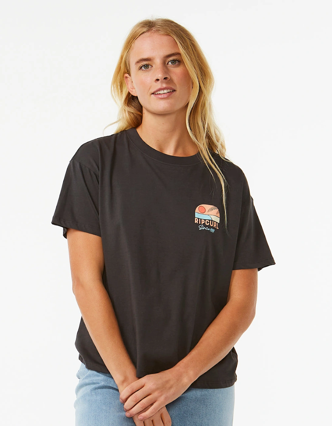 Rip Curl Womens Line Up Short Sleeve T-Shirt, 2 of 1