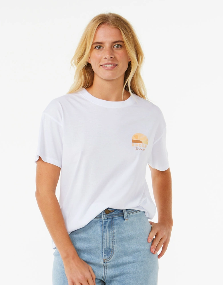 Rip Curl Womens Line Up Short Sleeve T-Shirt