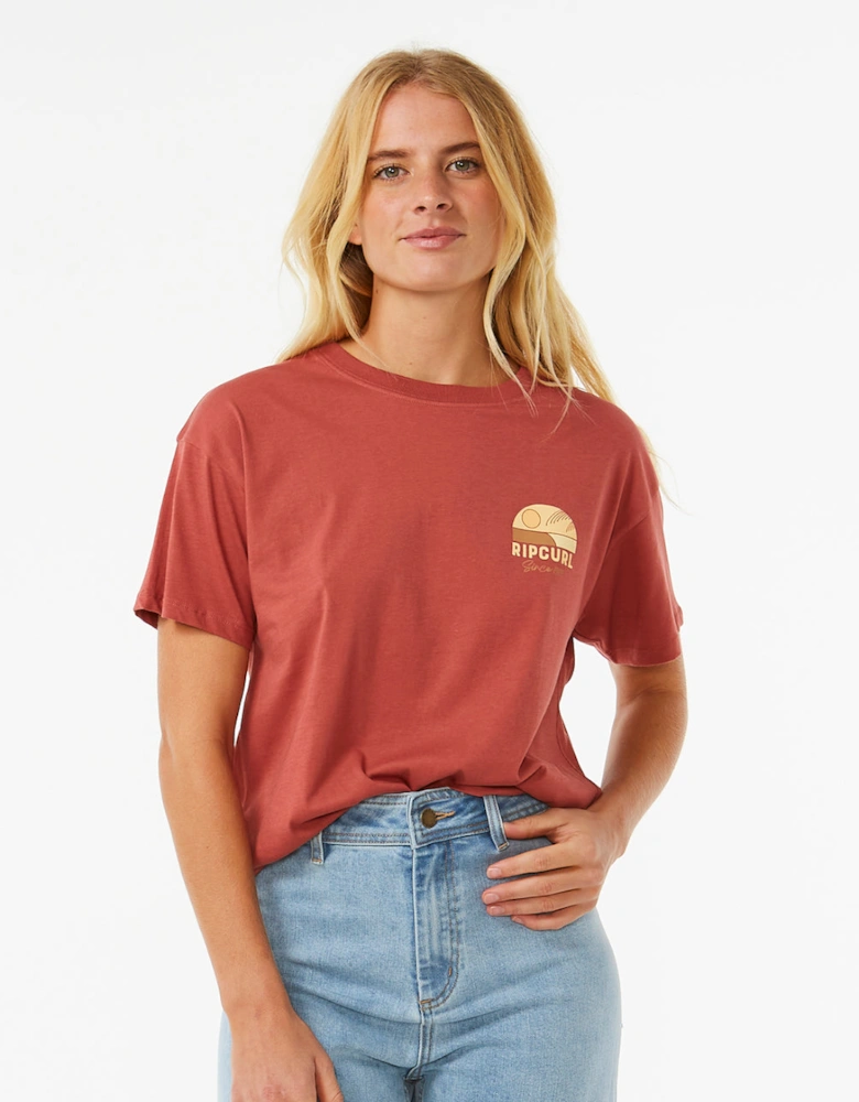 Rip Curl Womens Line Up Short Sleeve T-Shirt