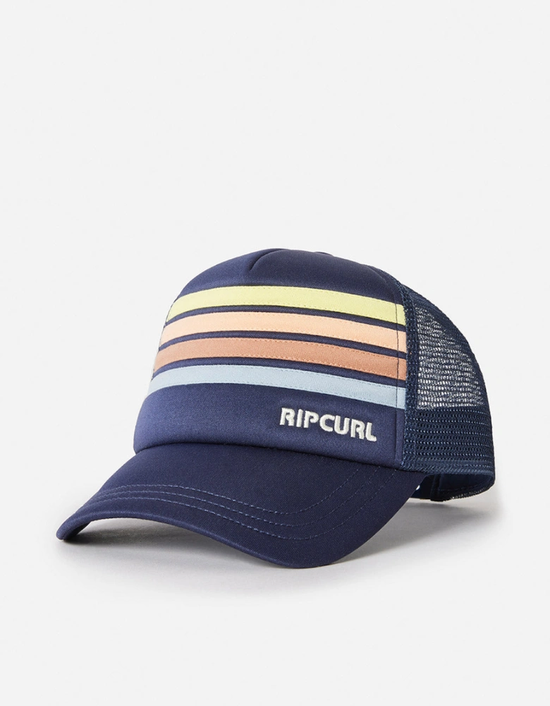 Rip Curl Kids Mixed Curved Visor Snapback Trucker Cap