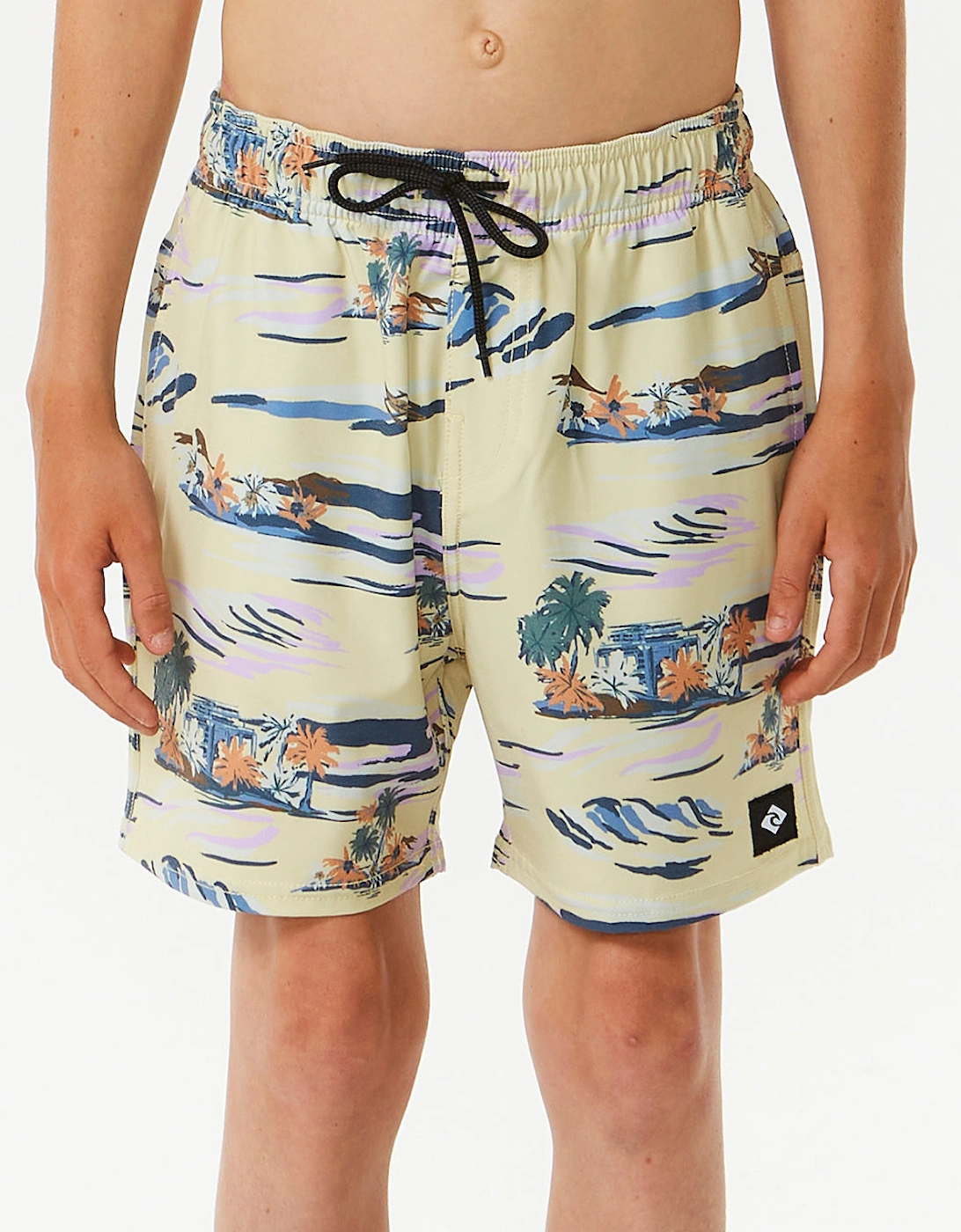 Ripcurl Boy's Rip Curl Kids Party Pack Volley Swim Shorts - Vintage Yellow - Size: 14 years