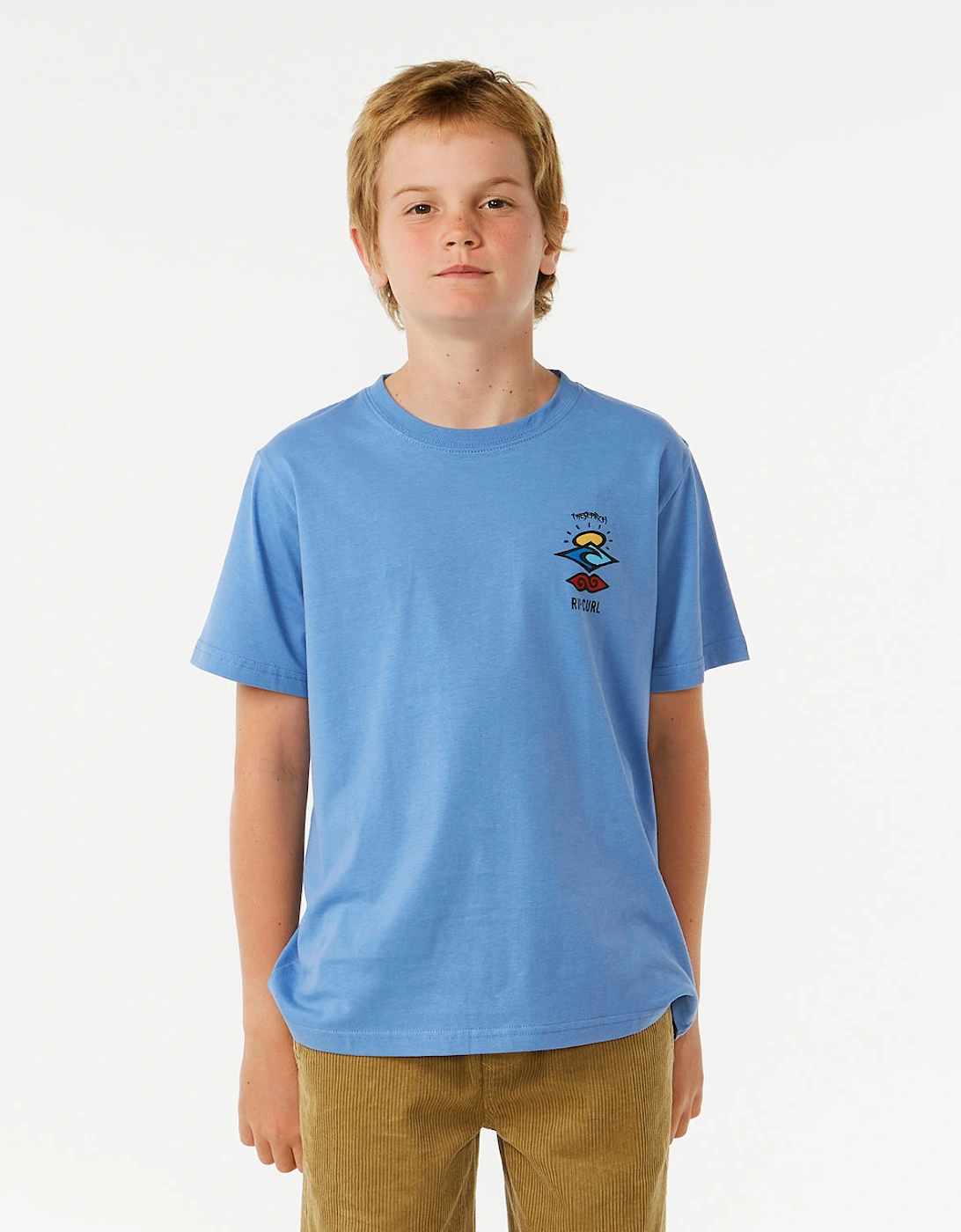 Rip Curl Kids Search Icon Short Sleeve Crew Neck T-Shirt