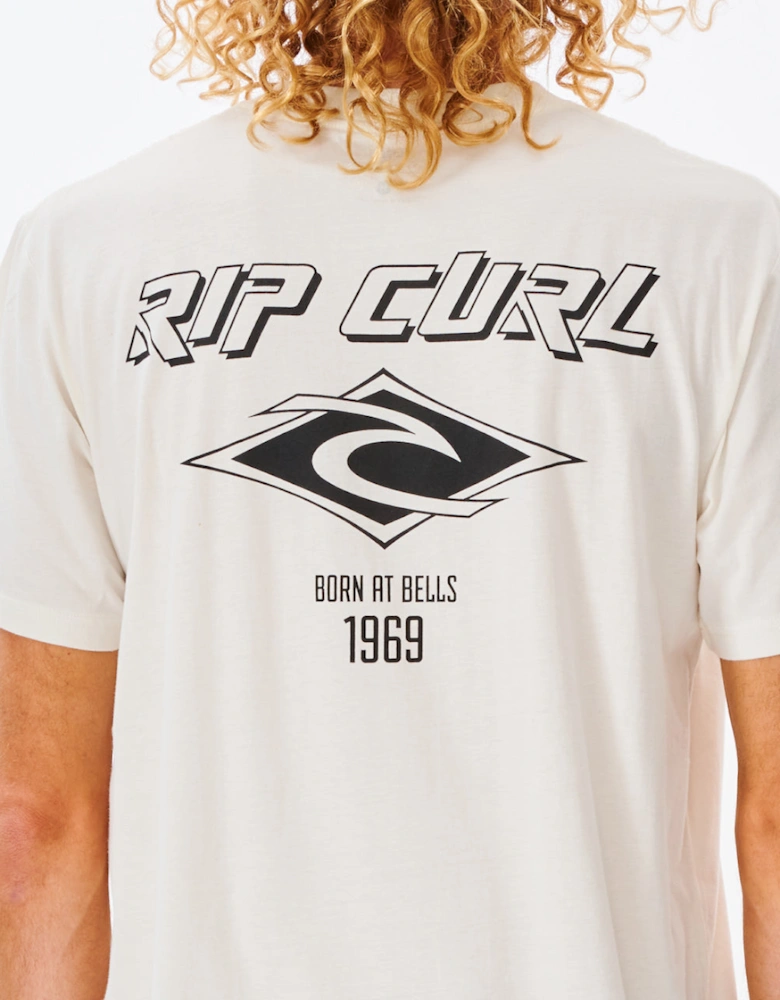 Rip Curl Mens Fade Out Icon Short Sleeve T-Shirt