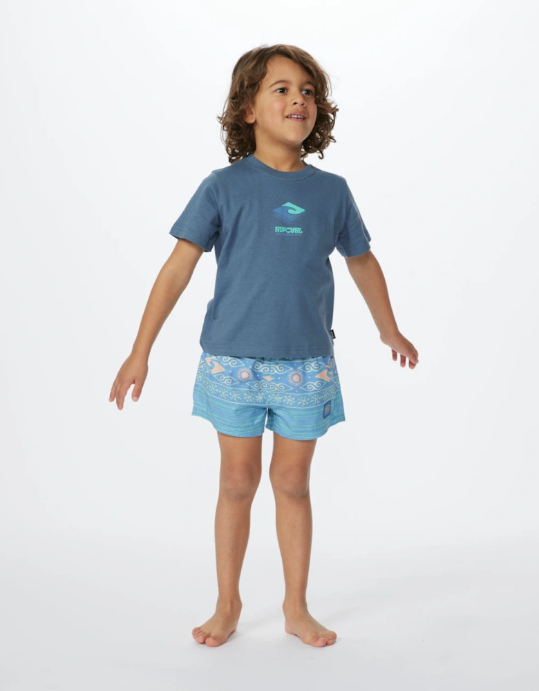 Rip Curl Kids Mystic Waves Short Sleeve T-Shirt