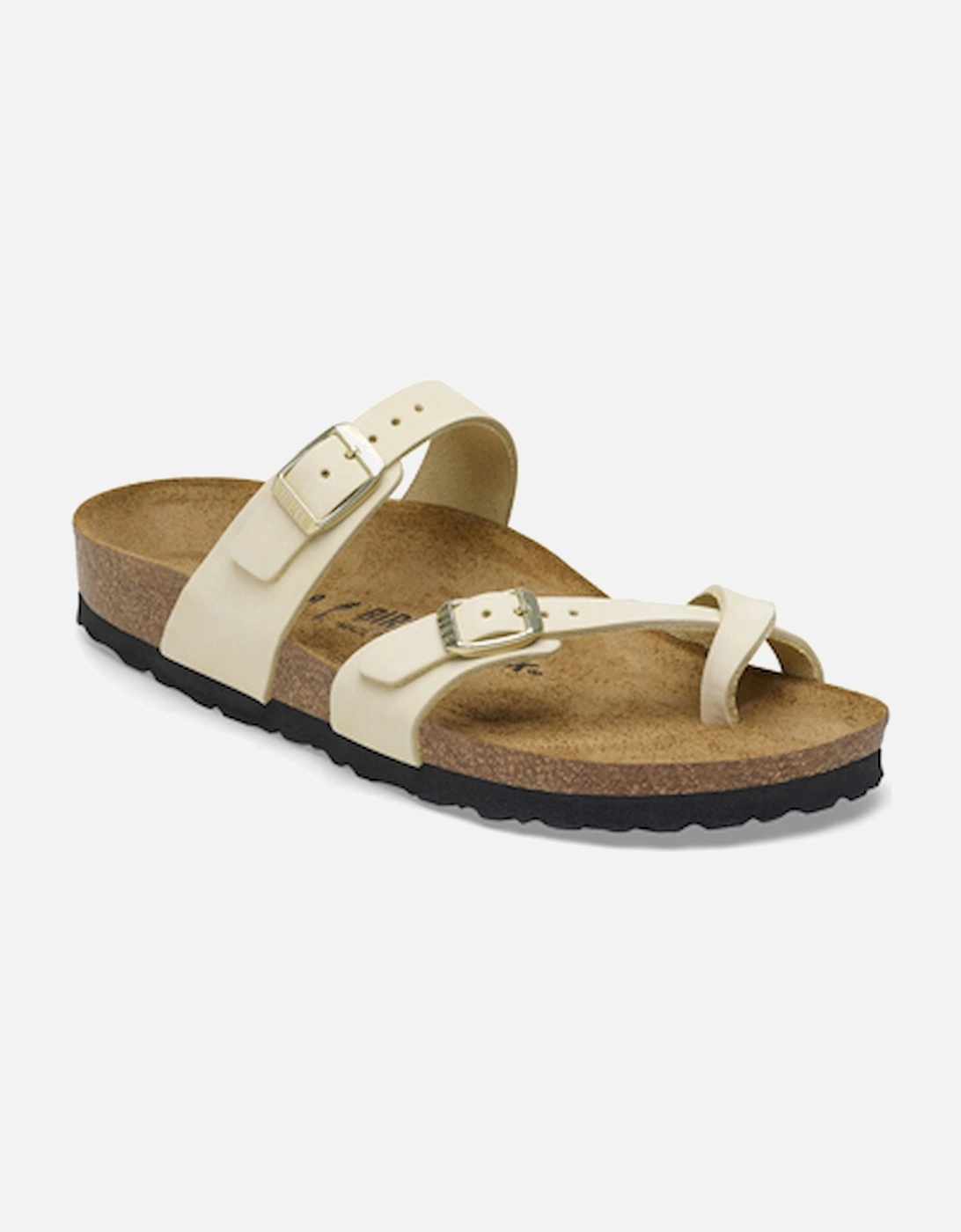 Women's Mayari Nubuck Leather Sandal Ecru