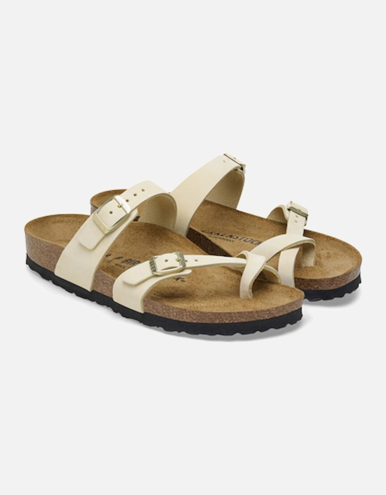 Women's Mayari Nubuck Leather Sandal Ecru