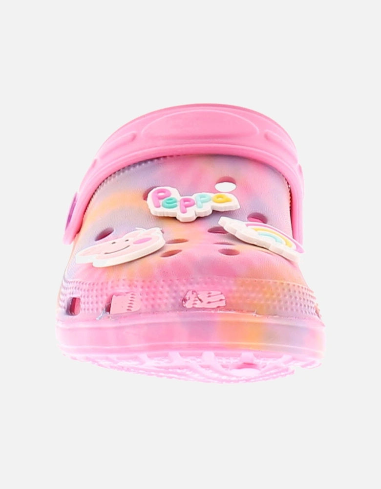 Girls Sandals Infants Sliders Clog pink UK Size