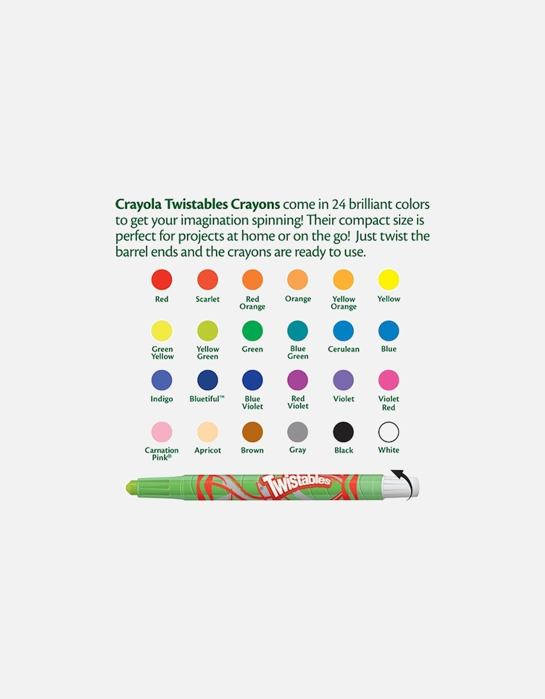 24 Twistable Crayons