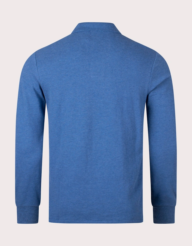 Custom Slim Fit Long Sleeve Polo Shirt