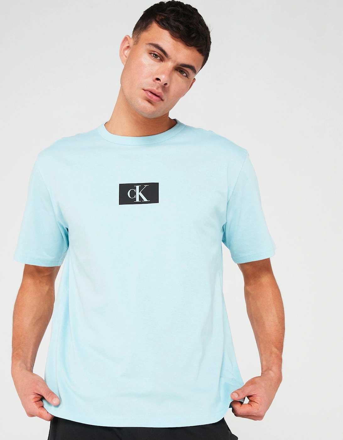 Crew Neck Loungewear T-Shirt - Light Blue, 6 of 5