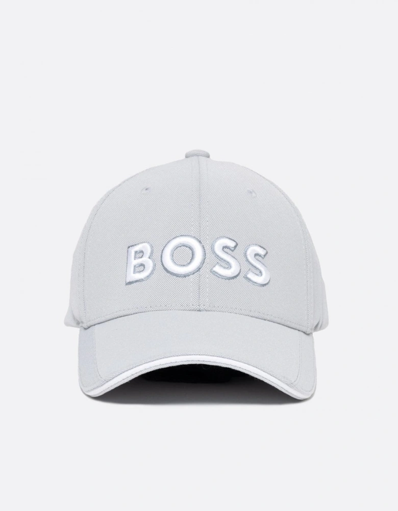 BOSS Green US-1 Mens Stretch-Piqué Cap With Embroidered 3D Logo