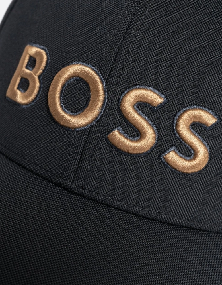 BOSS Green US-1 Mens Stretch-Piqué Cap With Embroidered 3D Logo