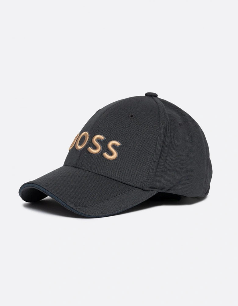 BOSS Green US-1 Mens Stretch-Piqué Cap With Embroidered 3D Logo