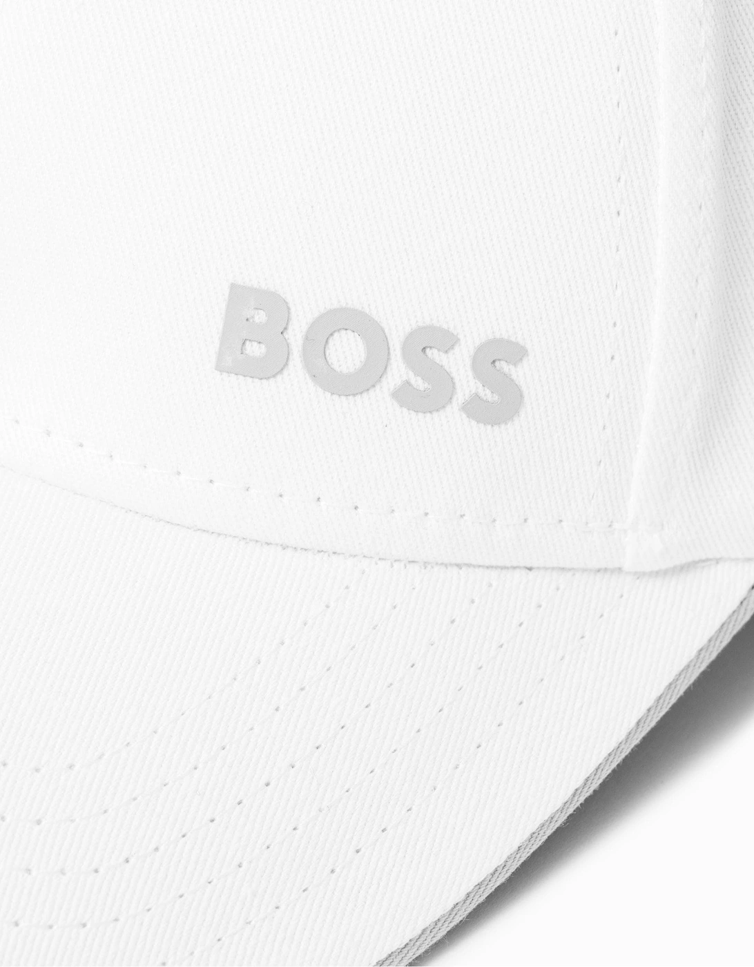 BOSS Green Mens Cotton-Twill Cap with Printed Logo