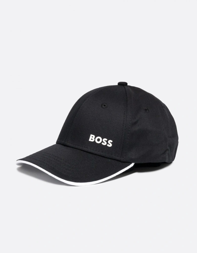 BOSS Green Mens Cotton-Twill Cap with Printed Logo