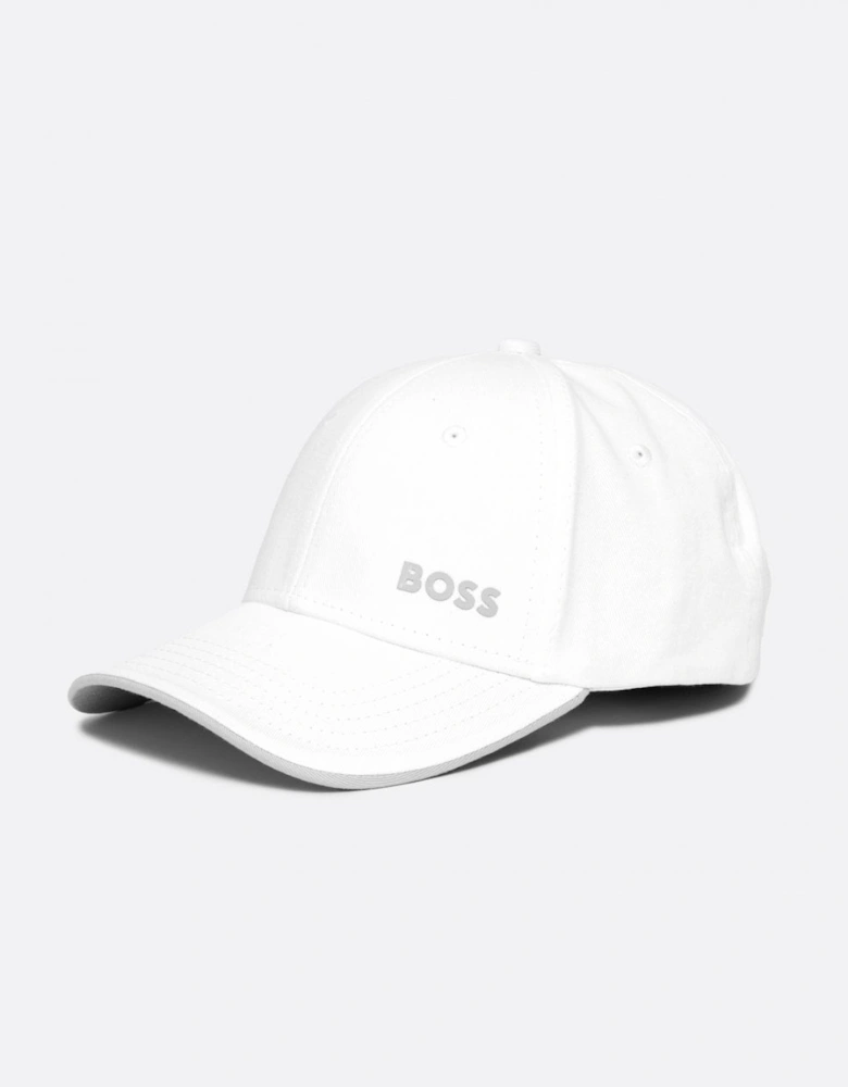 BOSS Green Mens Cotton-Twill Cap with Printed Logo