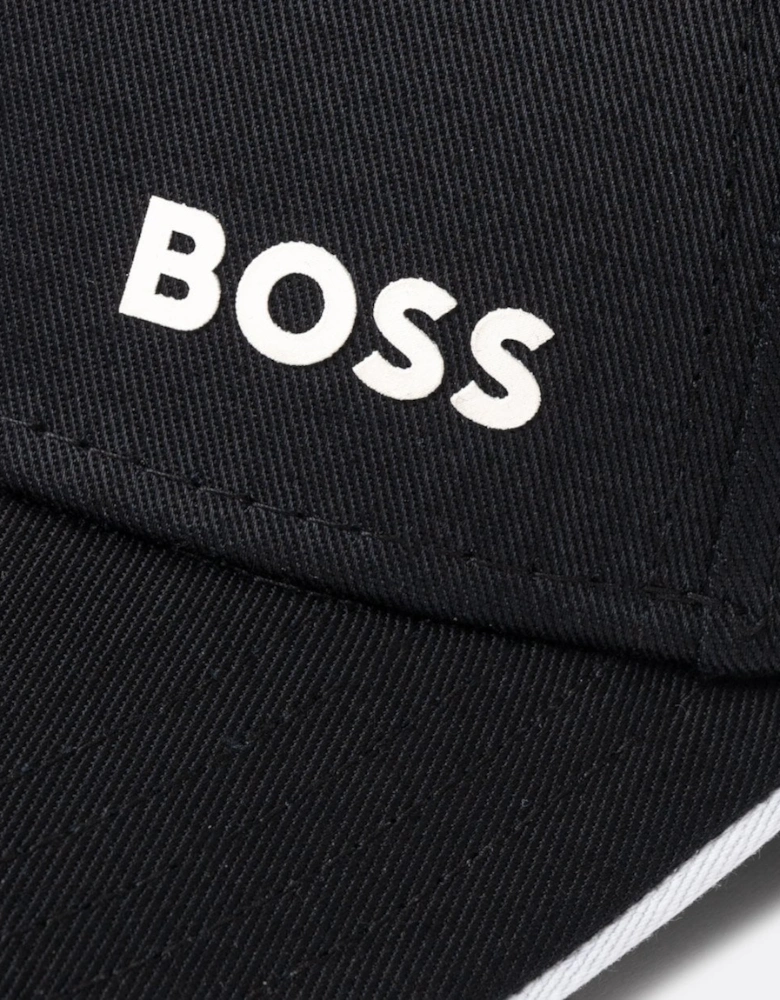 BOSS Green Mens Cotton-Twill Cap with Printed Logo