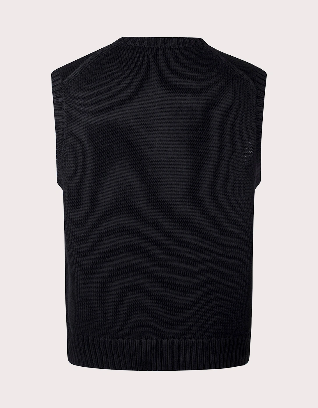 Sleeveless V-Neck Knitted Vest