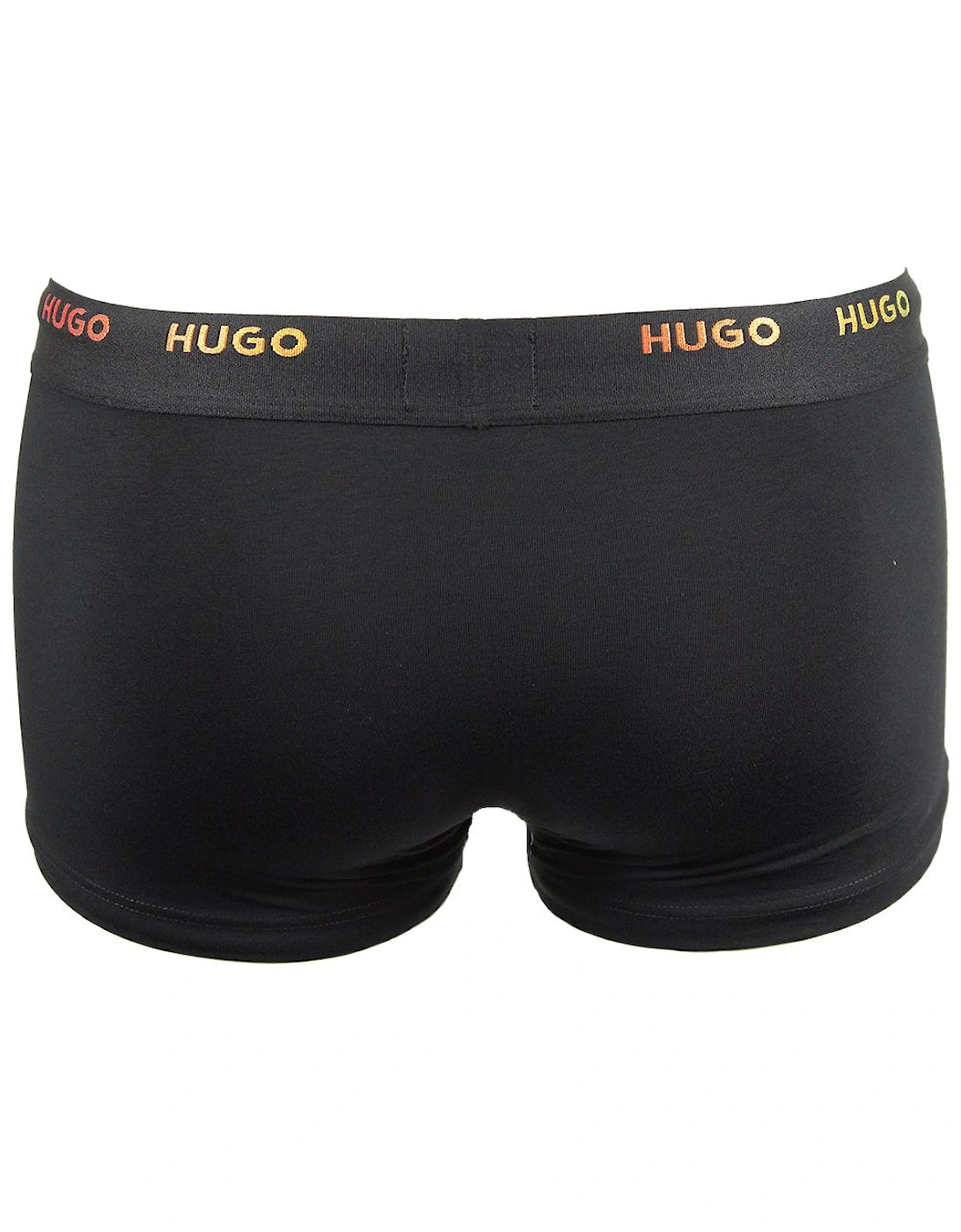 5-Pack Rainbow Logo Boxer Trunks, Black