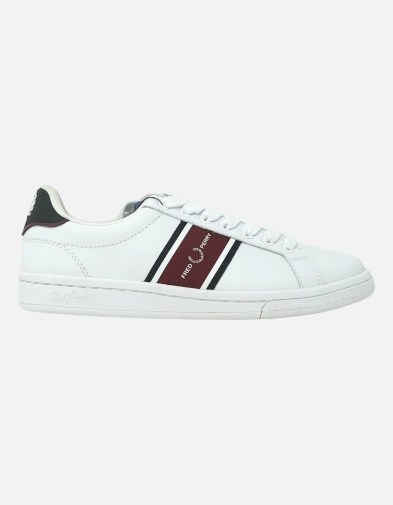 B721 Leather Webbing Mens White Trainers