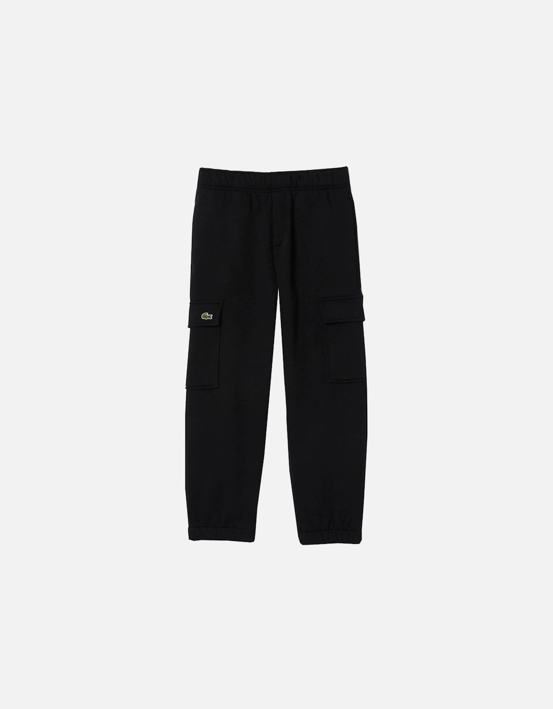 Boy's Black Fleece Cargo Tracksuit Pants, 5 of 4