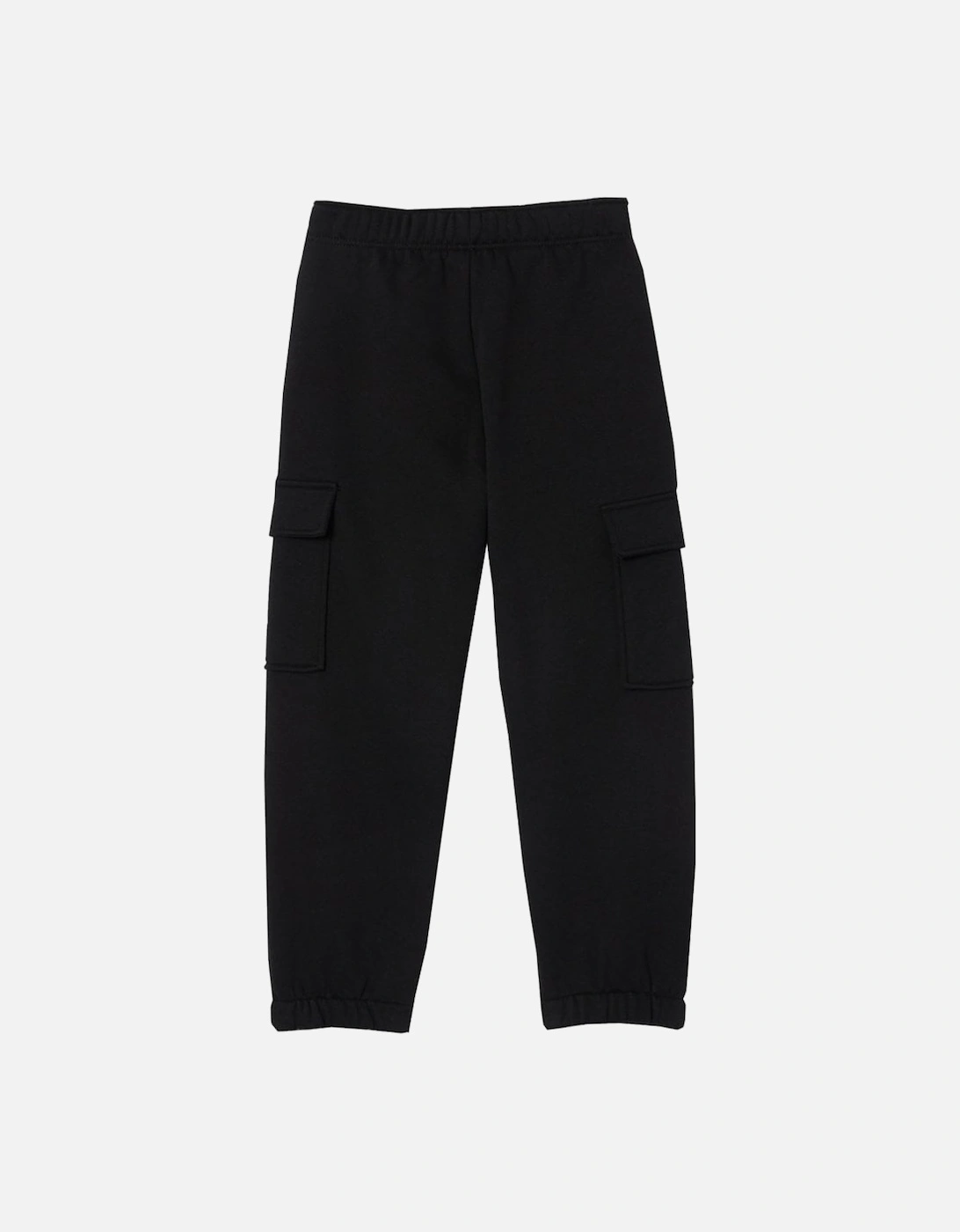 Boy's Black Fleece Cargo Tracksuit Pants