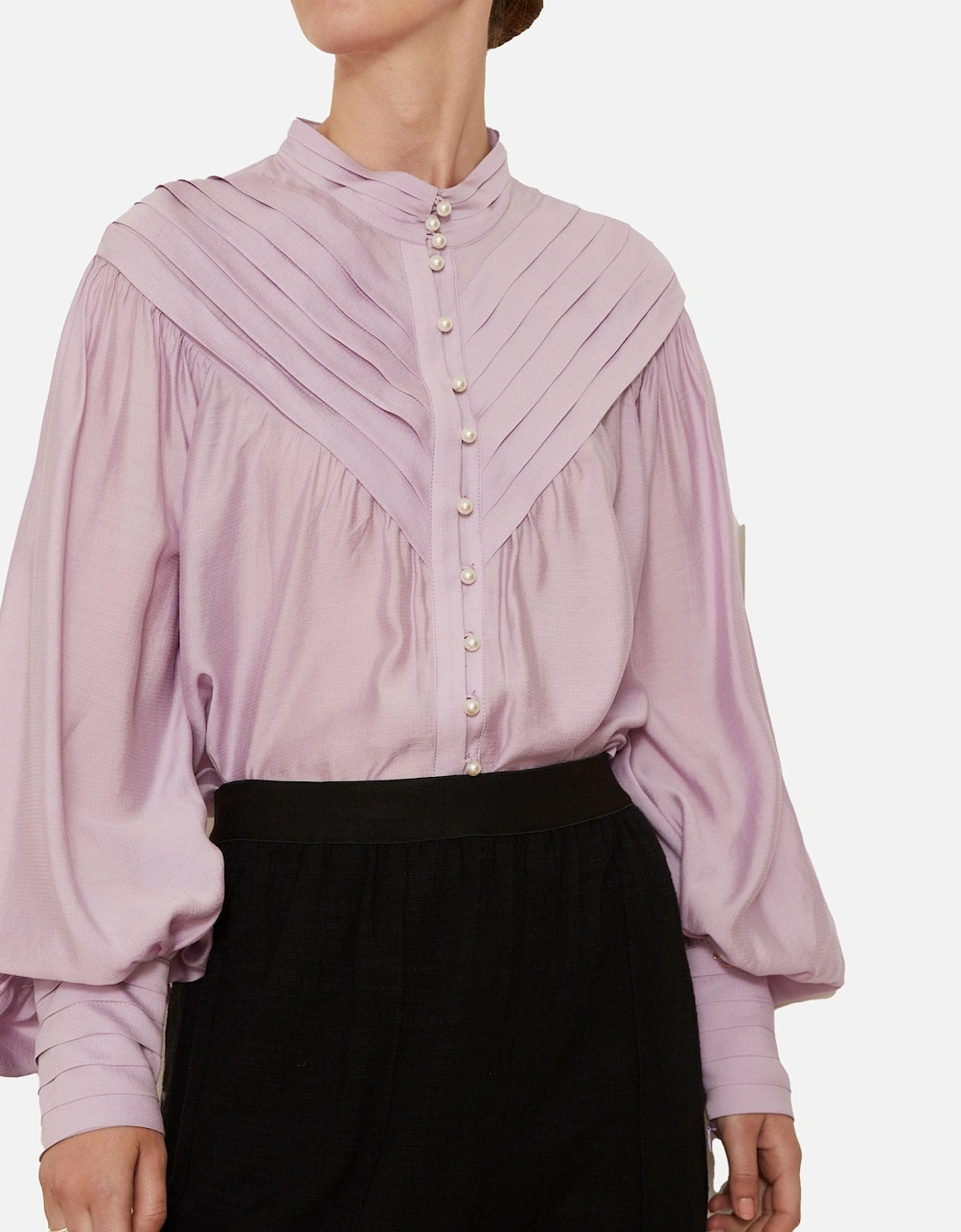 Iona Pleat Violet Shirt, 5 of 4